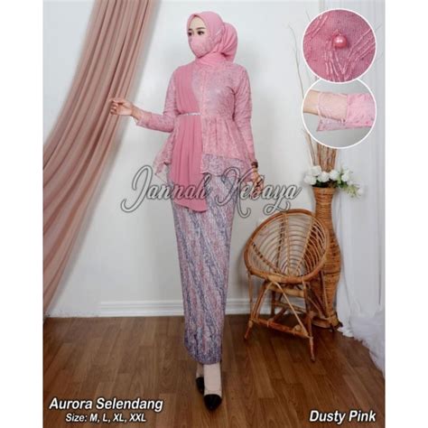 Jual COD SETELAN ATASAN KEBAYA SELENDANG AMALIA KEBAYA MODERN