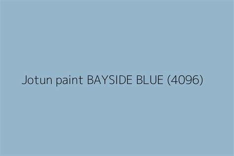 Jotun Paint Bayside Blue Color Hex Code