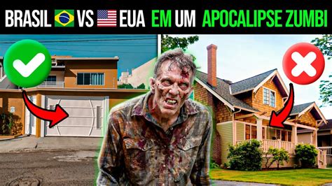 BRASIL vs EUA EM UM APOCALIPSE ZUMBI Área Zumbi YouTube