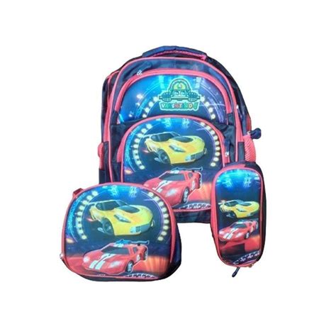 Mochila Costas Carros Mcqueen Infantil Estojo 37345 Dermiwil