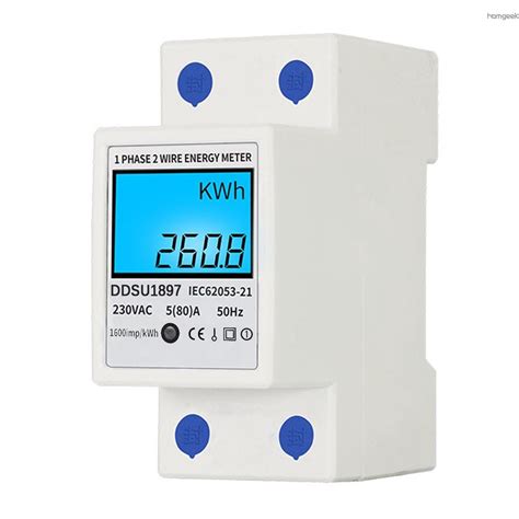 Medidor De Energia El Trica Digital Monof Sico Din Rail Medidor