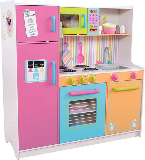 Kidkraft Deluxe Big And Bright Wooden Play Kitchen With