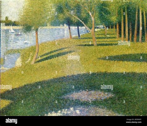 Georges Seurat Paysage L Ile De La Grande Jatte Pc130 Stock Photo