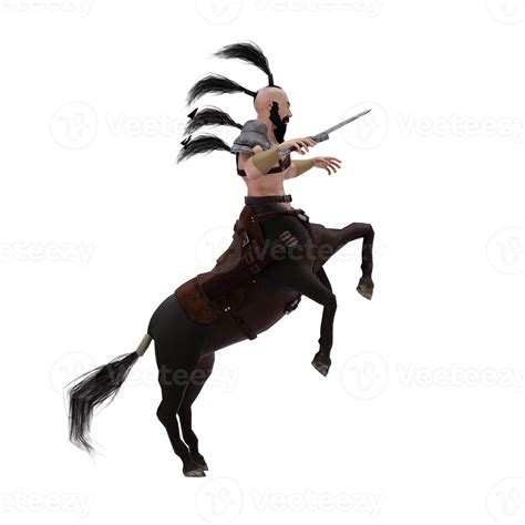 Centaur Greek Mythology Creature Half Man Half Horse Isolated Model