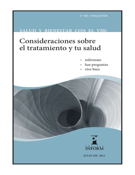 Consideraciones Sobre El Tratamiento Y Tu Salud