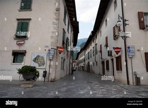 Italy July 2022 View Of The Beautiful Village Of Venzone In The