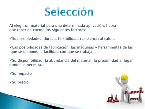 Criterio De Seleccion De Los Materiales