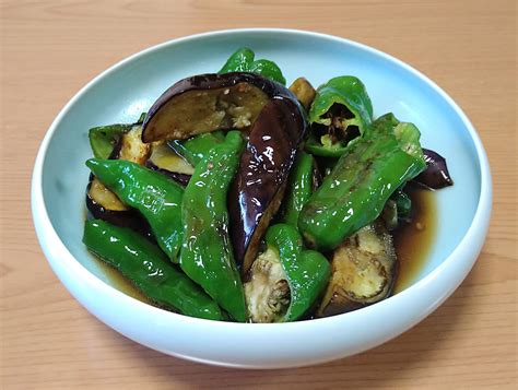 万願寺とうがらしとナスの焼き浸し むぎ佐久のブログ