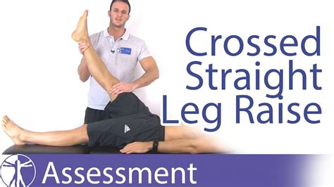 Crossed Straight Leg Raise Test Crossed Over Las Gue Youtube