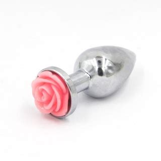 Plug Anal De Metal Formato C Nico Flor Lapidada Na Base Lindas Flores Shopee Brasil