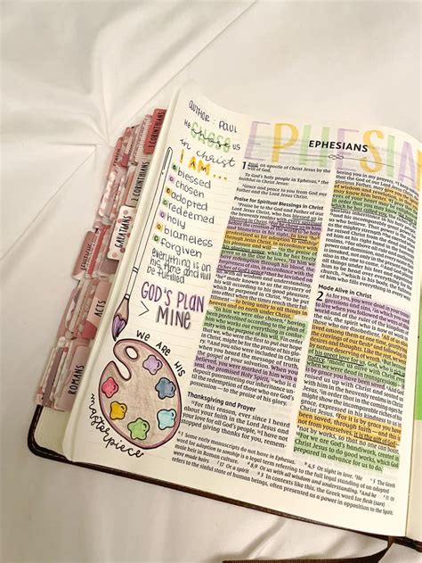 Ephesians 1 Bible journaling Bible art Bible study notes in 2024 ...