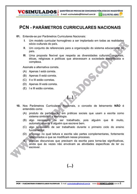 PCN PARÂMETROS CURRICULARES NACIONAIS PDF