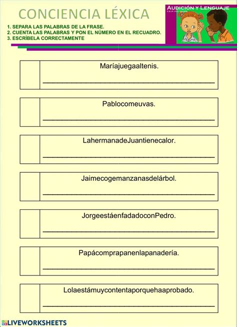 Ficha De Ordenar Oraciones Artofit