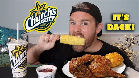 Church S Chicken Mukbang NEW Campfire Smokehouse Chicken YouTube