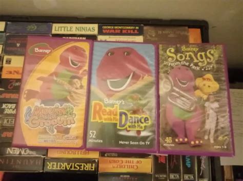 Barney 3 Tape Lot Vhs Rare Oop Htf 20 00 Picclick Ca