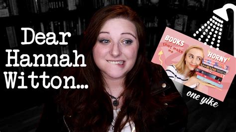 Dear Hannah Witton Re Books That Make Me Horny CC YouTube