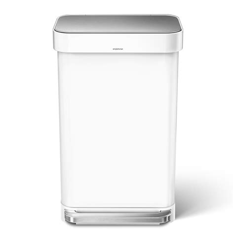 Simplehuman 45 Liter Rectangular Hands Free Kitchen Step Trash Can With