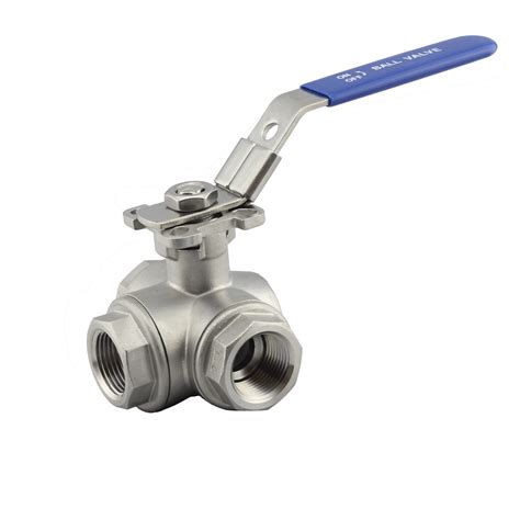 3 Way Ball Valve With Mounting Pad L Type Buy 3PC Ball Valve Mini