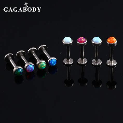 Fashion Pcs Lot Of Each Color G Stainless Steel Labret Lip Ring With