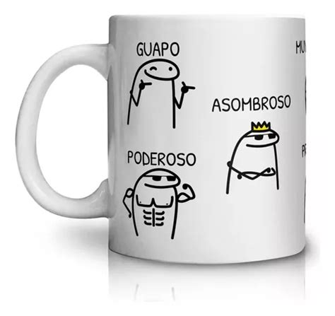 Taza Guapo Poderoso Asombroso Florks Meme Meses Sin Interés