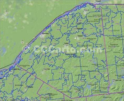 St Lawrence County Ny Zip Codes Potsdam Ny Zip Codes