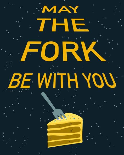 Group Leaving Cards May The Fork Be With You