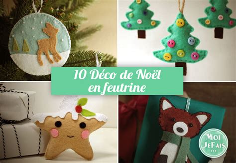 10 Idées de décorations de Noël en feutrine faciles à faire