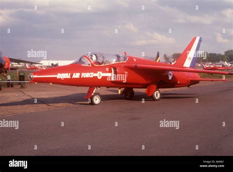 Folland Gnat Red Arrows Aerobatic Team England Stock Photo - Alamy