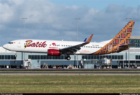 PK BGR Batik Air Boeing 737 86N WL Photo By Andrew Lesty ID 1548216