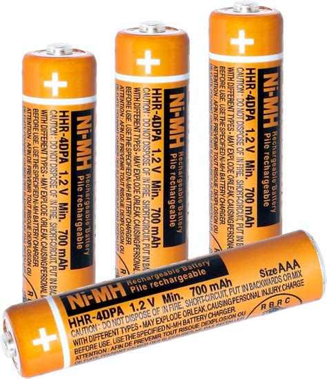 Pack Ni Mh Aaa Rechargeable Battery For Panasonic Hhr Dpa Mah