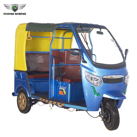 New Powerful 1200w Low Maintenance Classic Electric Tricycle 6 Passengers Tuk Tuk For Indian