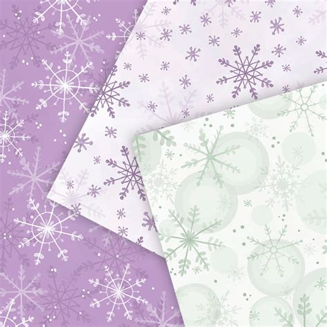 Schneeflocke Scrapbook Papier Weihnachten Digitales Papier Etsy De