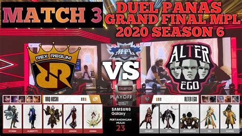 Rrq Vs Alter Ego Grand Final Mpl Season Match Mobile Legend