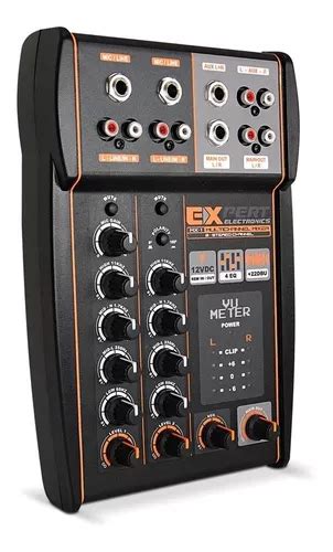 Mesa De Som Equalizador Mixer Expert Mx Canais Via Mx V