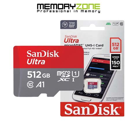 Thẻ Nhớ Microsdxc Sandisk Ultra A1 512gb 150mbs Sdsquac 512g Gn6mn