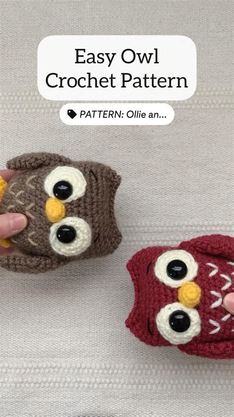 Easy Crochet Owl Pattern Amigurumi Owls Artofit