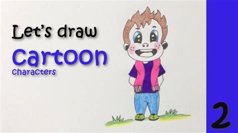 How To Draw Funny Cartoon Characters Step By Step 2 Youtube