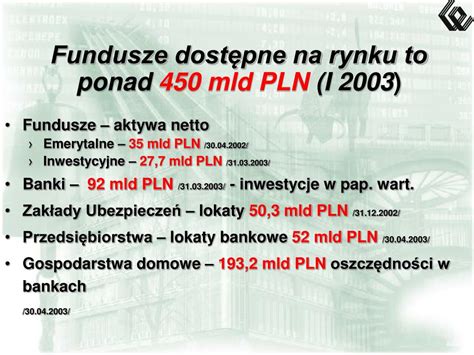 PPT GIEŁDA PAPIERÓW WARTOŚCIOWYCH W WARSZAWIE PowerPoint Presentation