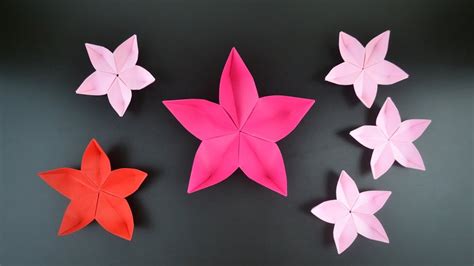 Origami Sakura Flower Cherry Blossom Instructions In English Br