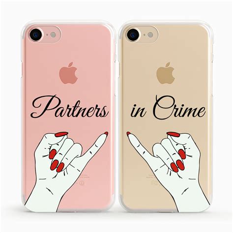 Partner in Crime Cover Iphone 8 Plus Case Best Friend X Clear - Etsy