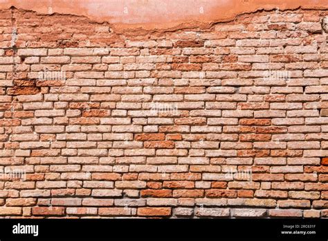 Red Brick Wall Grunge Texture Background Architectural Detail Stock