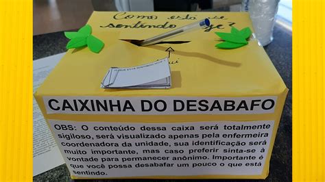 ESF Cristalino adota caixinha do desabafo em alusão ao Setembro