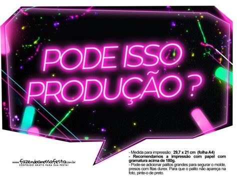 Plaquinhas Neon Para Meninas Fazendo A Nossa Festa