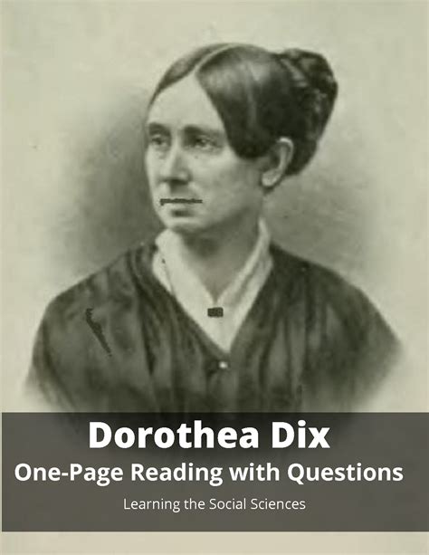 Solution Dorothea Dix One Page Reading Discussion Studypool