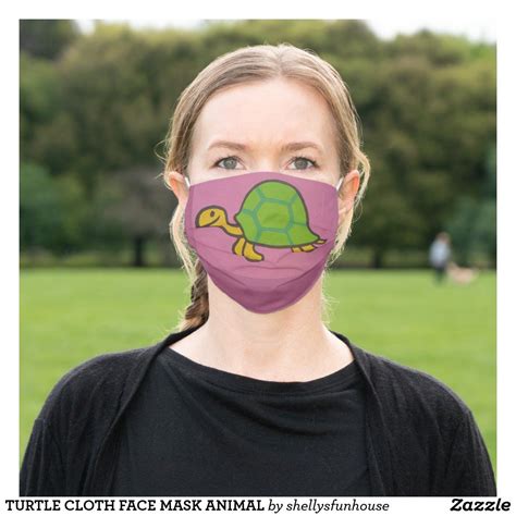 TURTLE CLOTH FACE MASK ANIMAL | Zazzle.com | Face mask, Face, Sensitive skin