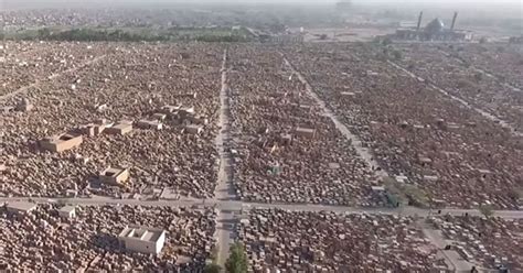 World S Biggest Cemetery Drone Captures Footage Of Five Million Graves