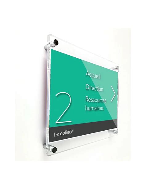 Plaque Signal Tique Plexiglas Pour Insertion Papier