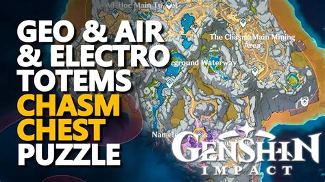 Geo Electro Air Totems Chest Chasm Puzzle Genshin Impact Youtube