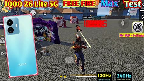 IQOO Z6 Lite 5G Free Fire Test IQOO Z6 Lite 5g Free Fire Gameplay