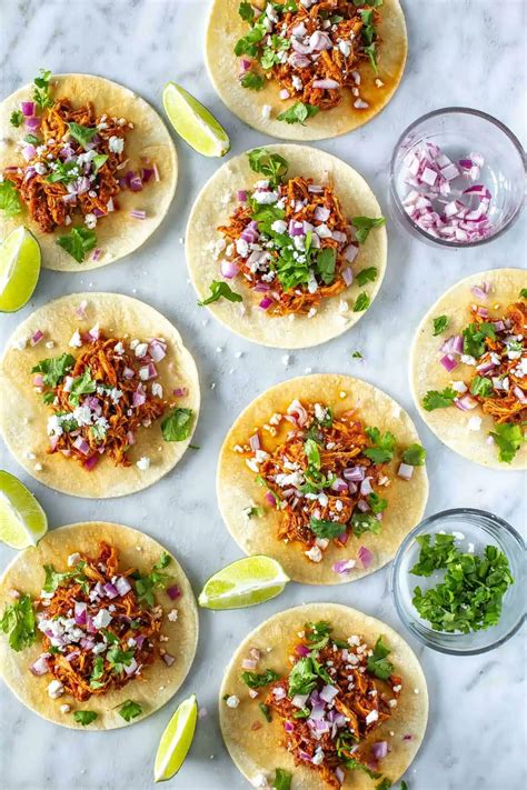 Instant Pot Chicken Tinga Tacos 30 Minute Meal Eating Instantly